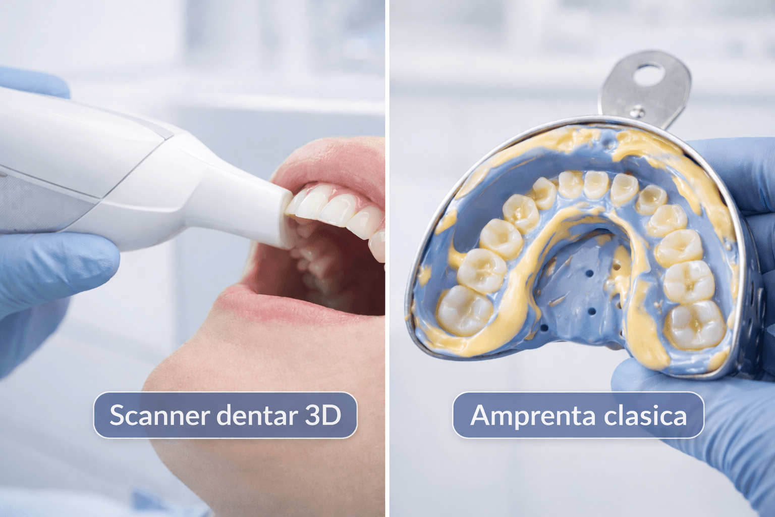 Scanner dentar 3D vs amprenta clasica – diferente reale pentru pacient - Miko Dental