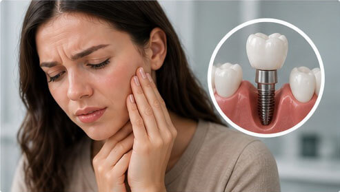 simptome de respingere a implantului dentar