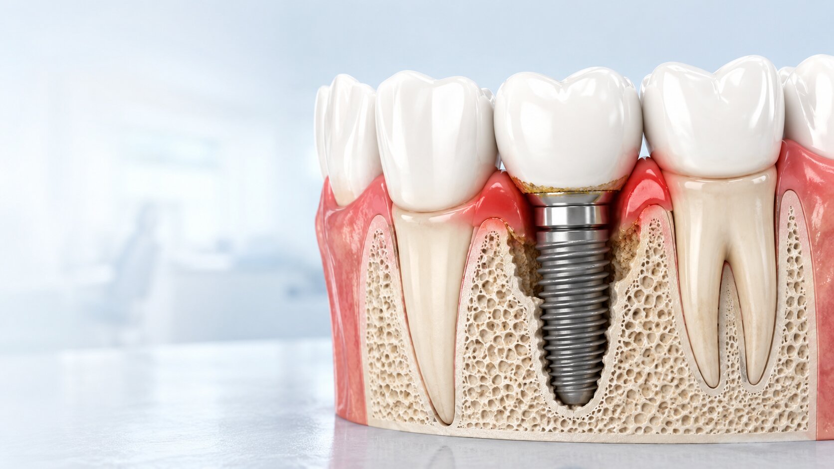 Periimplantita – cauze, simptome și tratament pentru salvarea implantului dentar