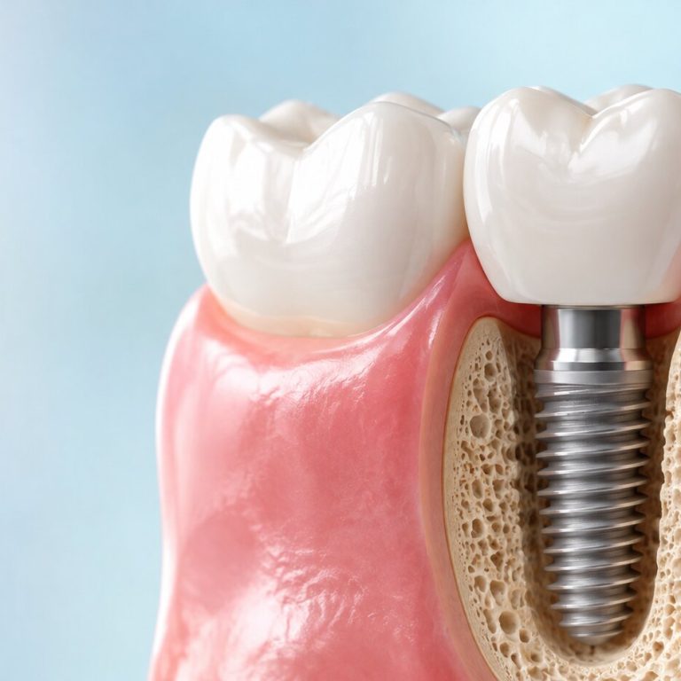 Coroana dentară pe implant – când se montează și cum se întreține corect
